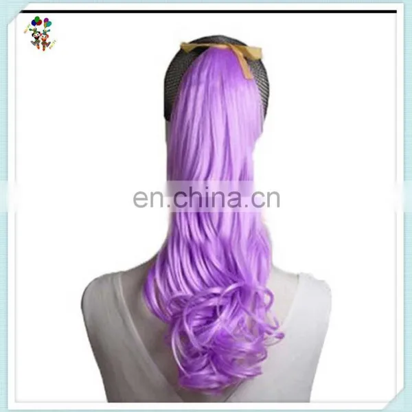 Girls Fancy Dress Purple Sexy Long Curly Ponytail Hair Extensions HPC-0157 photo-3