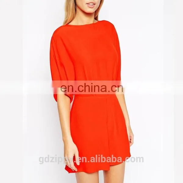 New Fashion Women Playsuit With Kimono Sleeves photo-3