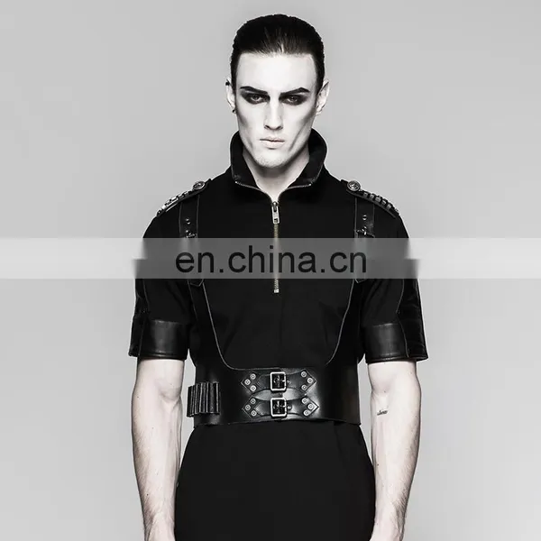 Punk Rave Men's Hard Leather Underbust Harness S-205 photo-2