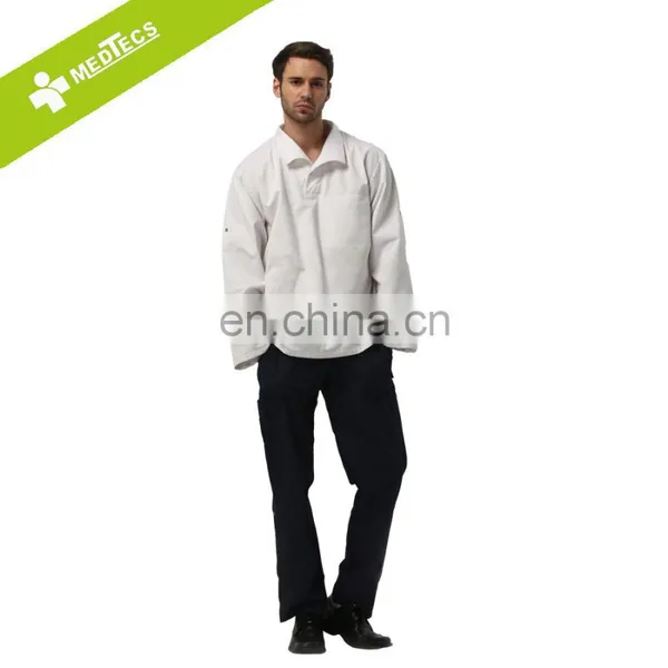 White Durable Factory Work Clothes Shirt