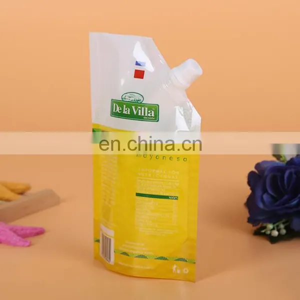 Eco Friendly Laminated Reusable Food Grade Packaging Juice Spout Pouch With Custom Logo Printed photo-3