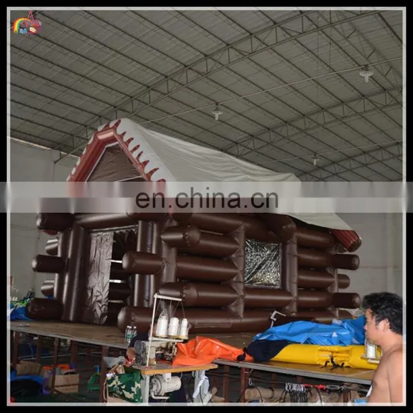 Special Customized Inflatable Wooden House , Inflatable Log Cabin , Inflatable Frame House photo-2