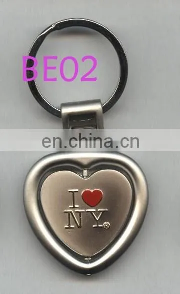 Personalized Human Red Heart Shaped Meta Keychain for Couple photo-2