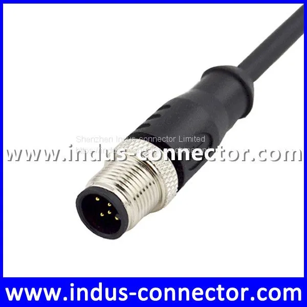 5 Poles Male TPU Molded Cable M12 photo-2