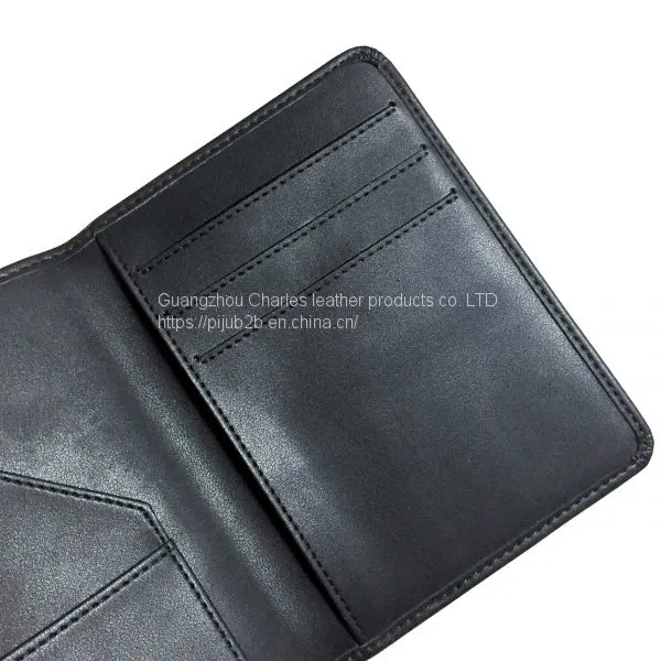 Manufacturers Custom 2019 New Open PU Leather Card ID Package Multi-function Simple Ticket Holder Passport Package photo-4