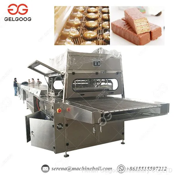 Automatic Stainless Steel Chocolate Coating Machine/Chocolate Enrober With Cooling Tunnel for Sale photo-3