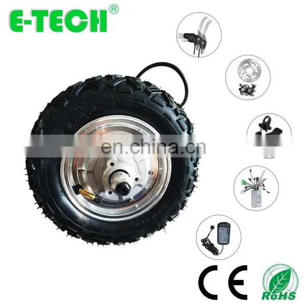 DC Brushless Gearless 10 Inch 250W 350W 500W 800W Electric Wheel Hub Motor photo-4