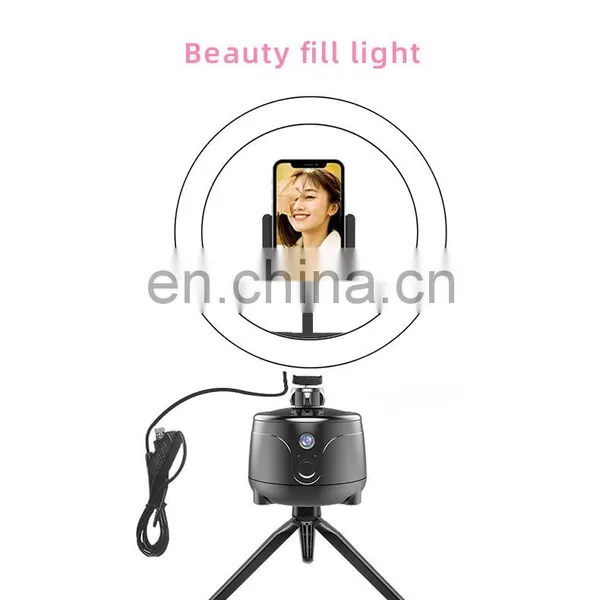 2022 Hot Selling Portable Smart Shooting Auto Face Ai Automatic Rotation 360 Object Tracking Cell Mobile Phone Holder photo-3