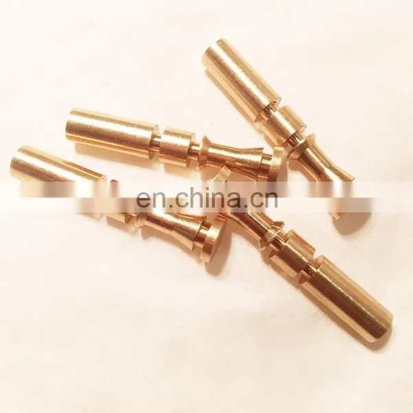 Copper Brass Precision Micro CNC Turning Parts, CNC Turned Shaft Pin Copper Parts photo-2