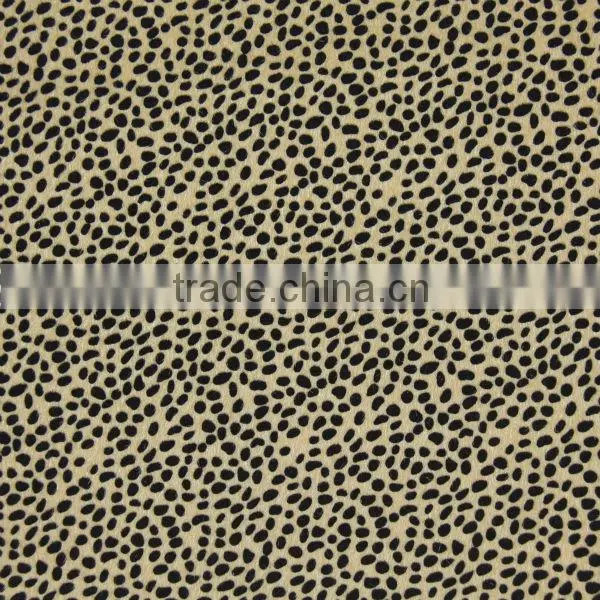 Snake Printed Flocking Fabric for Upholstery photo-2