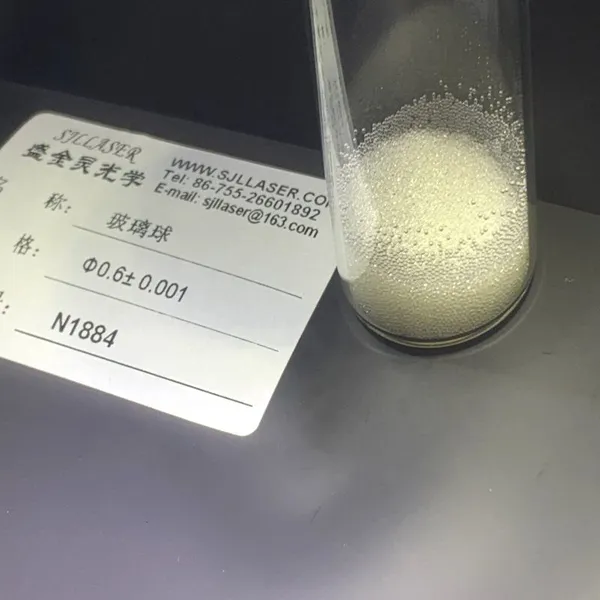 ISO9001/ISO14001 Certified 0.6mm +/-0.001mm N1884 Optical Glass Ball Lens Spherical Beads for Optical Instruments photo-3