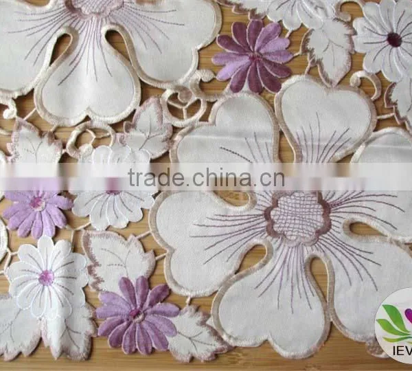 Purple and White Tablecloth Manufacturer Handmade Hometextile Wholesale Tablecloth Lmzc1007(2)K photo-2