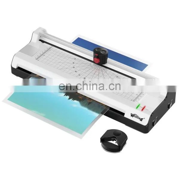 Willing OL381 OEM A3 A4 Hot and Cold Office Laminating Machine Manual Table Pouch Laminator Roll Laminator photo-2