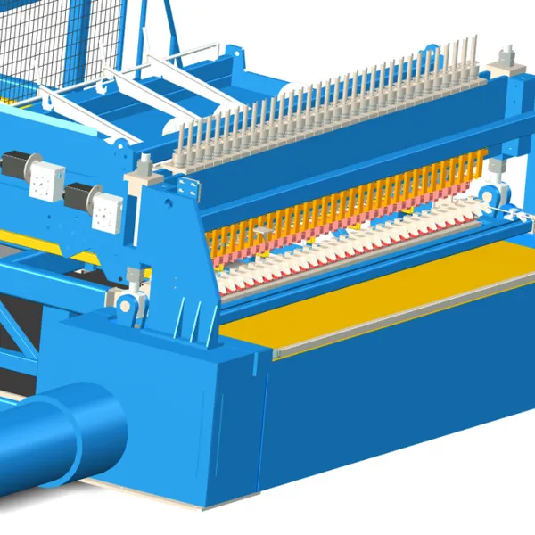 Mechanical Wire Hanging, Automatic Diameter Feeding, Automatic Net Turning and Netting, Reinforced Mesh Welding Machine photo-3