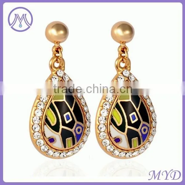 Fashion Enamel Drop Earrings Jewelry Making photo-2