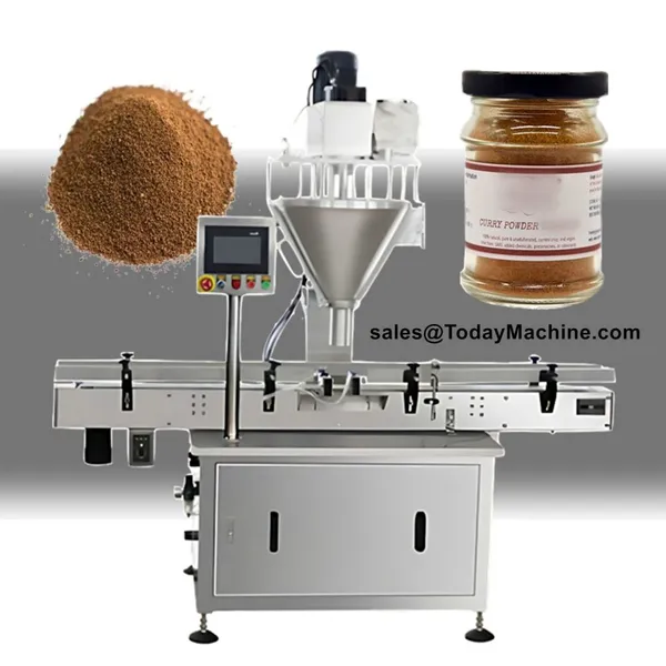 Automatic Milk Spice Pepper Jar Bottle Filling Machine Line photo-3