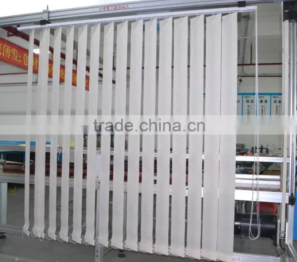Manual Vertical Blinds With Fire Retardant and Uvioresistant Sheer Fabric