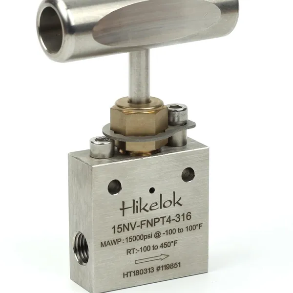Ультравысокое давление 15000 psi автоклав HiP типа Butech игольчатый кран Fnpt с наружным диаметром 1/4'' 3/8''