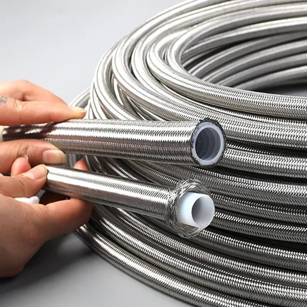 Heat Resistant 304 Woven Polytetrafluoroethylene Tube Cotton Thread Used for Cutting Plastic Molds in Mold Temperature Machines photo-3