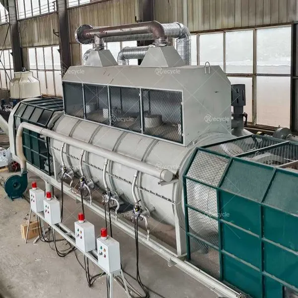 Garden Waste Continuous Rotary Carbonization Furnace Biomass Activated Carbon Making Machine Aluminum Cans Paint Remove Furnace photo-2