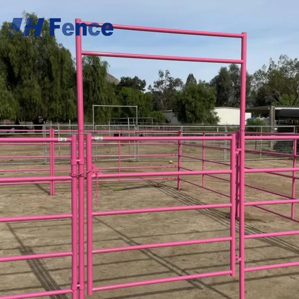 Galvanized 6ft 12ft Heavy Duty Used Metal Horse Fence Panels/Round Pen Panels Livestock Cattle Panels/Horse Corral Panels photo-2