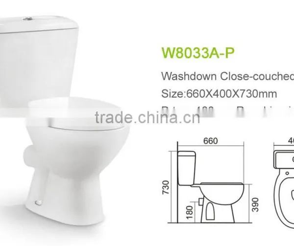 Healthful Restroom Sanitary Porcelain Toilet Seat W8033A-P photo-2