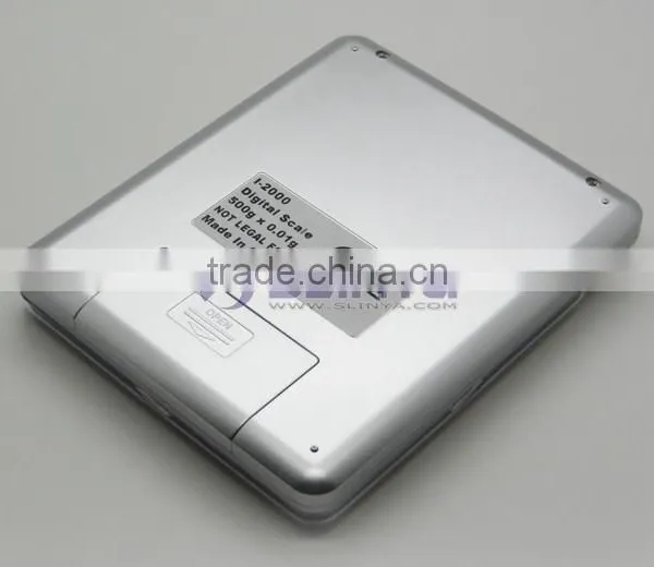 60 Second Auto Off 2000g 10cm x 10cm Square Metal Tray I2000 Kitchen Scale photo-2