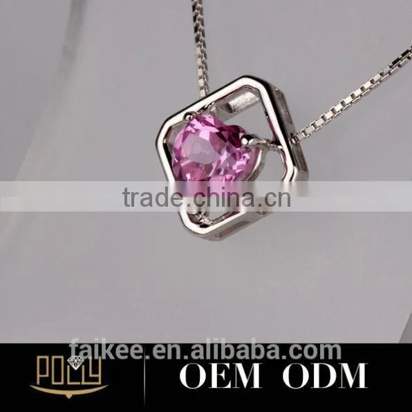 2015 Hot Selling Sterling Silver Heart Diffuser Necklace photo-4