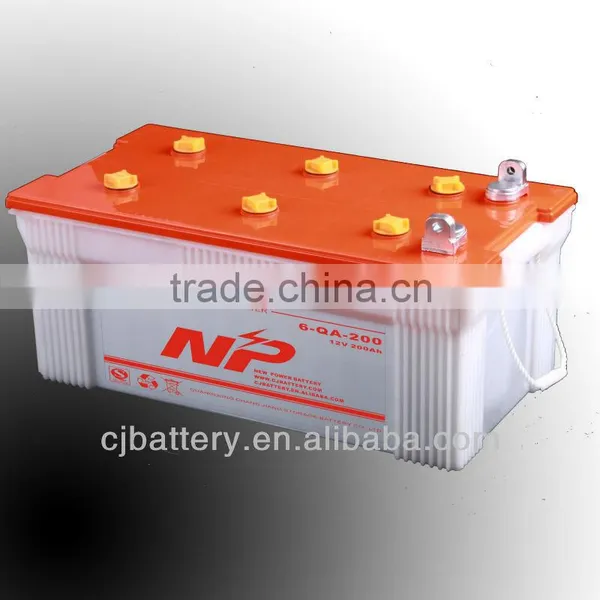 Hot! Rechargeable Lead Acid Dry Charged Storage Truck Battery N200 12V200Ah