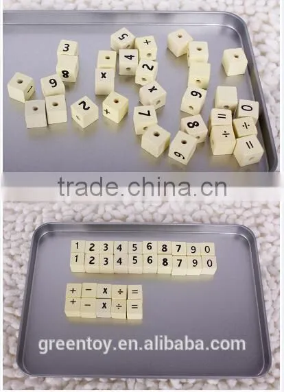 Wholesale Wooden Beads Wood Alphabet Beads