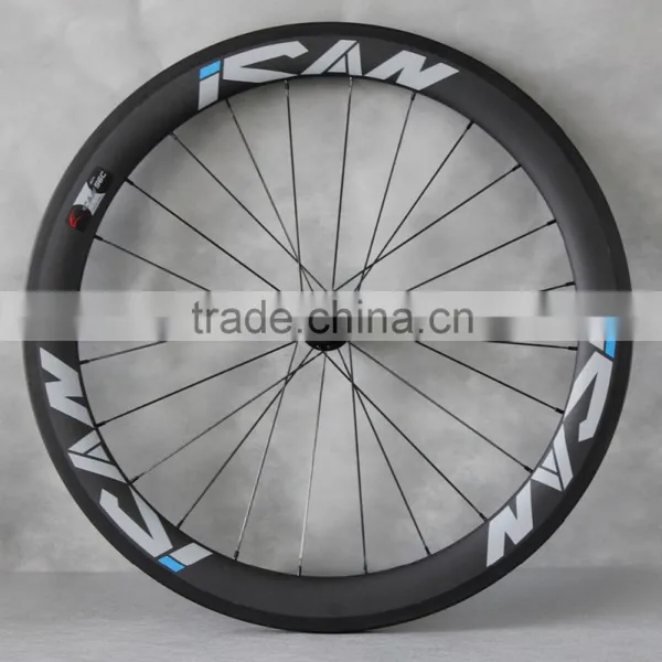 56mm Clincher Carbon Bicycle Wheels 27mm Width Road Bike Wheelset R13 Hubs Sapim CX-Ray Spokes 56C photo-4