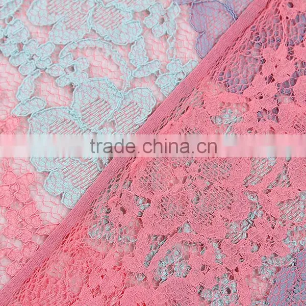Most Popular Wholesale French Lace Fabric 2016 for Wedding Embroidered French Tulle Lace Fabric photo-3