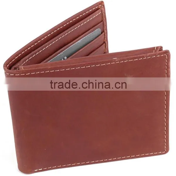2015 Hot New High Quality Genuine Leather Rfid Wallet With RFID Blocking Card Slots photo-5