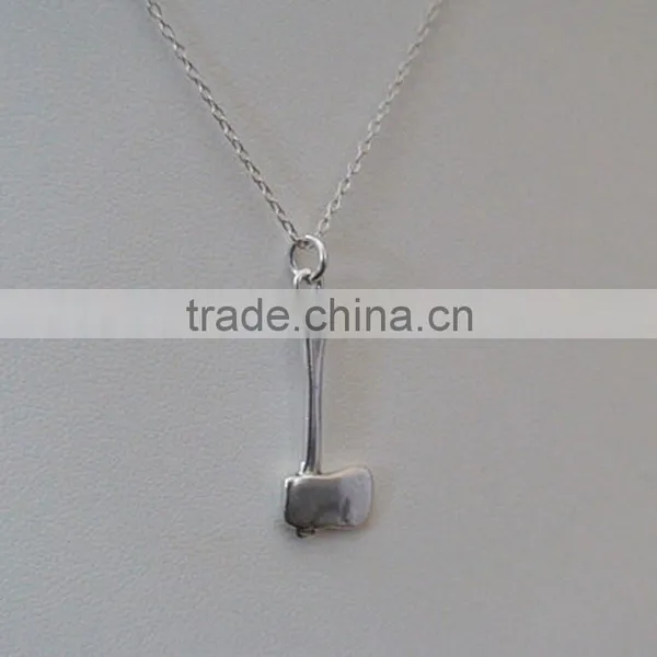 Silver Axe Charm Hunter Jewelry Battle Chopper Axe Necklace 2015 photo-3