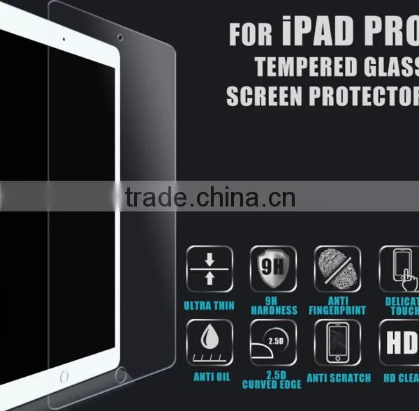 9H 2.5D 0.33mm Tempered Glass Screen Protector for Ipad Pro