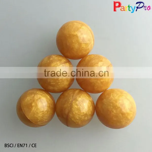New Toys China Factory 27mm EN71 Golden Rubber Super High Bouncing Ball for Adult Bouncy Balls photo-2