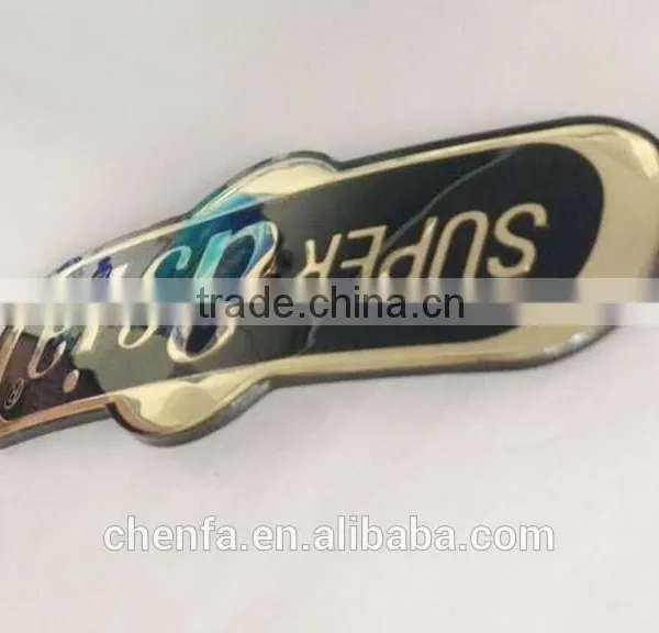 Manufacturer Custom Chrome Acrylic Name Badge for Car and Motorcycle photo-2
