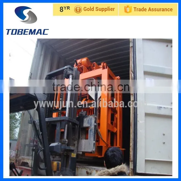 2015 TOBEMAC QMJ4-45 Clay Block Making Machine Hollow Cement Block Making Machine Concrete Brick Making Machine Quality Choice photo-2