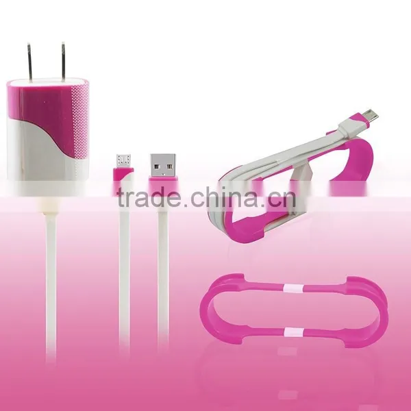 High Quality 1m (3.3ft) Usb Cable With Wall Travel Home Charger Adapter for IPhone 6 6 Plus
