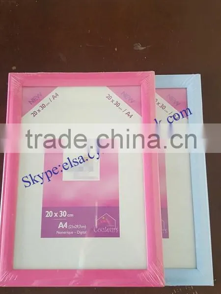 Wholesale 2016 New Style Wood Photofunia/photo Frame Colourful Wood Photo Frame for Gift