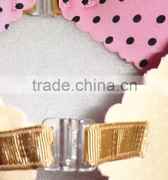Popular With Young Girl Adhesive Sponge Strapless Bra Best Quality Bra With Cute Dot Design photo-5