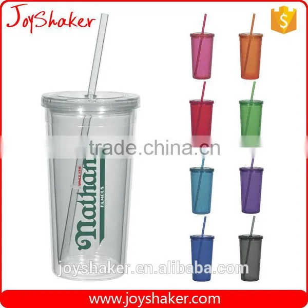 Wal-Mart Approved Joyshaker BPA Free Sport Juice Cup Plastic With Cap And Straw photo-2
