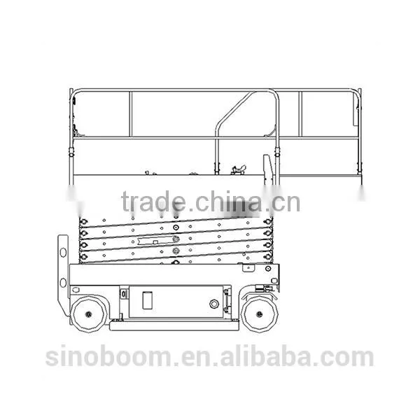 Hot Sales 12m Hydraulic Mobile Self Propelled Scissor Lift photo-2
