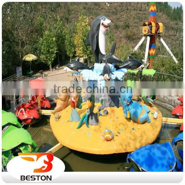 Outdoor Playground Amusement Electric Fighting Shark Island Ride photo-2