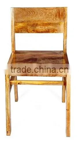 RETRO BEST QUALITY MANGO WOOD DINING CHAIR , SOLID WOOD DINING CHAIR NATURAL FINISHED photo-2