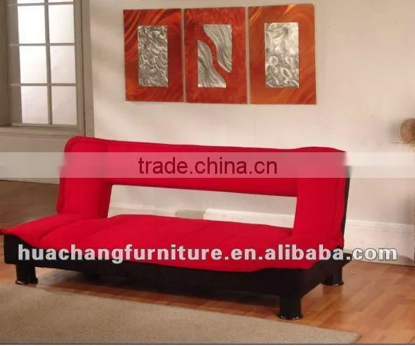 RED MICROFIBER SOFABED SF1017