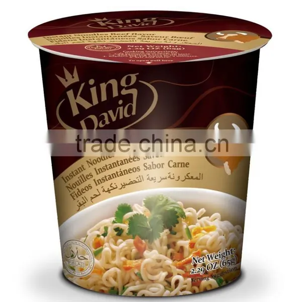 King David 65g Vegetarian Non-fried Instant Cup Noodles With Seasoning Chicken Flavour photo-4