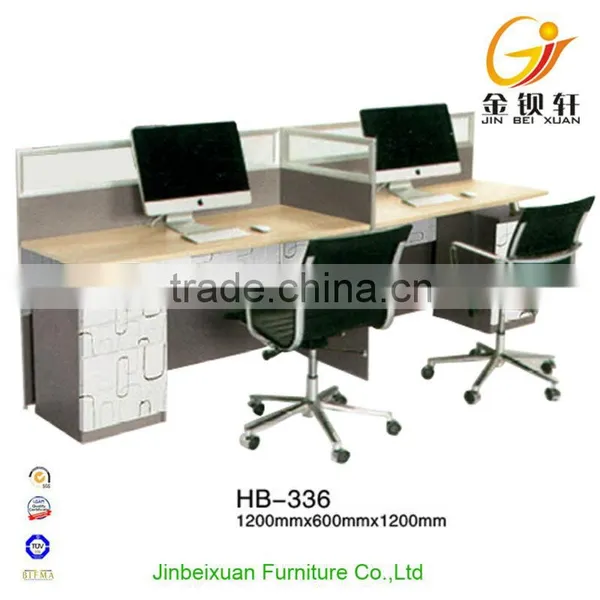 Comfortable Wooden Type 4 Person Bookcase With Computer Desk photo-2