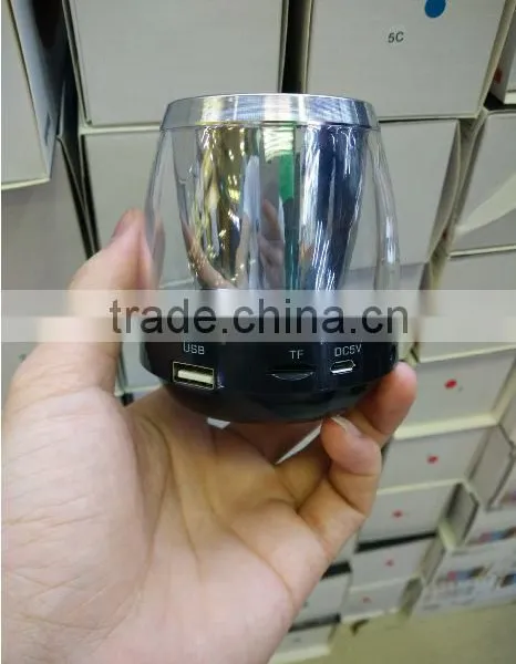 2016 Colorful Led Light Portable Mobile Phone Amplifier Bluetooth Speaker With Usb photo-4