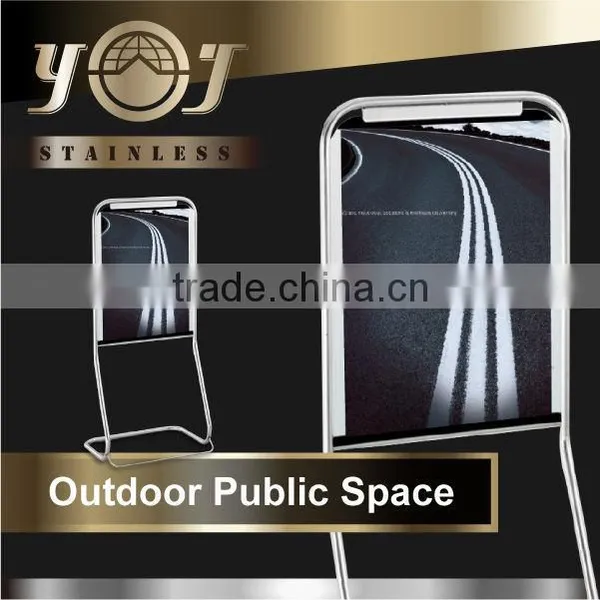 New Design Steel Poster Board Stands Acrylic Display Stand photo-5